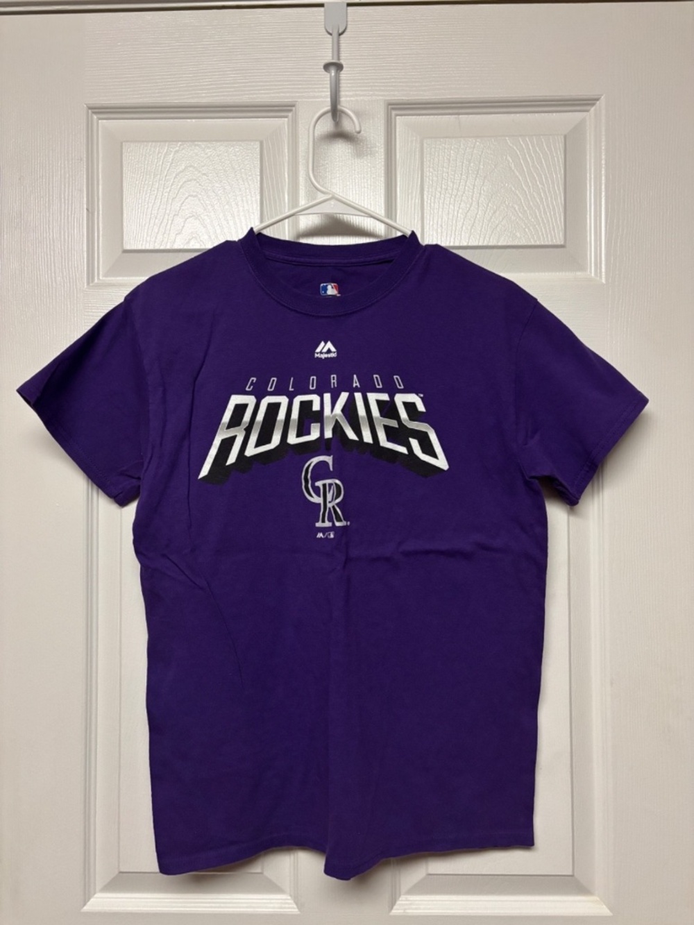 Colorado Rockies MLB Merchandise Purple T-Shirt - Size: M